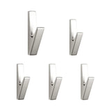 Eloria Sarihosy Luxury Matte Zinc Alloy Wall Hooks – Modern Black & Gold Coat, Towel & Accessory Hangers (1 or 5 Piece Set) | Premium Wall-Mounted Storage Solution