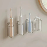 PureDock Toothbrush Holder – Adhesive Wall-Mounted Bathroom Organiser | No-Drill Electric & Manual Toothbrush Rack