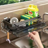 SinkPro Self-Draining Sink Organiser – Aluminium No-Drill Kitchen Rack | Space-Saving Countertop Storage