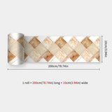 Miravelle Mosaic Trim Panels – Waterproof Peel & Stick Wall Décor | Flexible Kitchen & Bathroom Backsplash Strips