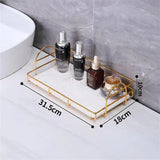 Steelora Double-Tier Storage Shelf – Waterproof Metal Bathroom & Kitchen Organiser | Modern Freestanding Rack