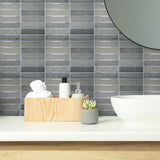 MetroTile Peel & Stick Wall Panels – Waterproof PVC Splashback Tiles | Modern Self-Adhesive Décor