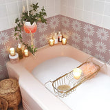 Terravelle Boho Tile Decals – Self-Adhesive Mediterranean Vinyl Stickers | Decorative Wall & Floor Panels