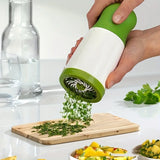 VerdeSlice Hand Herb Chopper – Manual Stainless Steel Herb Grinder | Compact Kitchen Prep Tool