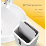 OrbitMini Desktop Waste Bin – Compact Swing Lid Bin | Modern Desk & Home Organiser