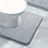 Veloura U-Shape Bathroom Mat – Ultra-Soft Non-Slip Toilet Rug | Quick-Dry Microfibre Comfort