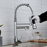 AquaFlow 360 Kitchen Tap Aerator – Swivel Faucet Attachment with Stop Button | Water-Saving Sink Sprayer