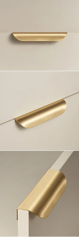 Bellmont Shell Brass Cabinet Handle – Antique Farmhouse Drawer Pull | Vintage Furniture Hardware