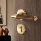 Ardenvale Walnut Door Handle Set – Quiet Interior Lock System | Vintage Wooden Lever Door Hardware