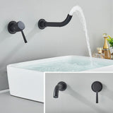 Aureva LuxaWall Elite – Brushed Gold Concealed Wall-Mount Bathroom Faucet