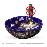 Artevia Hand-Painted Vessel Basin – Artistic Ceramic Countertop Sink | Luxury Designer Bathroom Statement