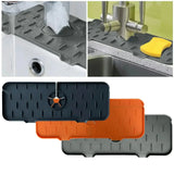SplashGuard Sink Mat – Silicone Faucet Splash Protector | Water-Absorbing Countertop Drying Pad