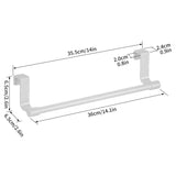 DoorNest Over-Cabinet Towel Rail – Stainless Steel Kitchen Hanging Rack | No-Drill Storage Organiser