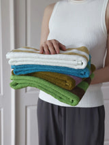 Maison Riviera Striped Cotton Towels – Luxury Hotel-Quality Bath & Beach Towel Set | Premium Jacquard Cotton