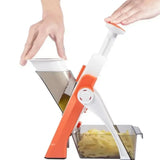 PrepEase Multi-Cut Vegetable Chopper – Adjustable Stainless Steel Food Dicer & Manual Kitchen Slicer