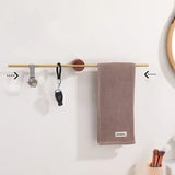 FlexRail Swing Arm Towel Holder – Aluminium Wall-Mounted Rail with Hook | Space-Saving Modern Bathroom Storage