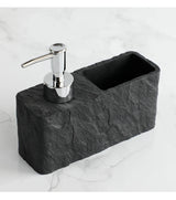 Velora Stone Soap Station – 2-in-1 Soap Dispenser & Sponge Holder for Kitchen & Bathroom Sinks