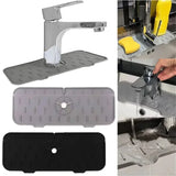 SplashGuard Sink Mat – Silicone Faucet Splash Protector | Water-Absorbing Countertop Drying Pad