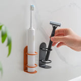 SteelNest Adhesive Bathroom Holder – Wall-Mounted Toothbrush & Razor Organiser | Rust-Resistant No-Drill Storage Rack