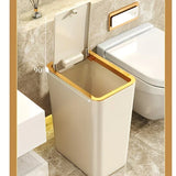 PureVault Compact Waste Bin – 10L Odour-Sealing Press Lid Bin | Modern Space-Saving Design