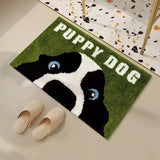 CeriseLuxe Cherry Bathroom Mat – Soft Absorbent Toilet Rug | Modern Bathroom Floor Décor
