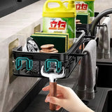 SinkPro Self-Draining Sink Organiser – Aluminium No-Drill Kitchen Rack | Space-Saving Countertop Storage