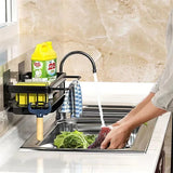 SinkPro Self-Draining Sink Organiser – Aluminium No-Drill Kitchen Rack | Space-Saving Countertop Storage