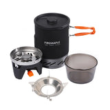 Fire-Maple Star X1 FMS-X1 Camping Cooking System – Gas Stove & Heat Exchanger Pot | Piezo Ignition | Compact Hiking Cook Set