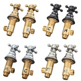 PureFlow Faucet Handle Kit – Solid Brass Basin Faucet Handles | Precise Hot & Cold Water Control | Durable Replacement Handle Set