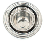 Nestora Stainless Steel Prep Bowl Set – Stackable Kitchen Mixing Bowls | Portable Food Preparation Collection