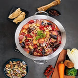 IronFlame Professional Wok Pan – Large Stainless Steel Stir-Fry Cooker | Dual-Handle Kitchen Wok