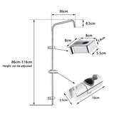 LuxeCascade Rain Shower Set – Thermostatic Bathroom Shower System | Overhead Rainfall & Handheld Spray