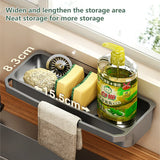 SinkMate Kitchen Sink Organiser – ABS Sponge & Draining Rack | Compact Countertop Storage Solution