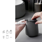 Veloura CasaCeram Refillable Soap Dispenser – Premium 300 ml Ceramic Pump Bottle for Bathroom & Kitchen