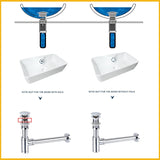PureSeal Brass Basin Waste Kit – Luxury Pop-Up Drain & Anti-Odour Trap | Premium Bathroom Sink Drain Set