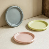 Pasteléa Ceramic Serving Plate – Modern Round Breakfast & Dessert Plate | Elegant Macaron Colour Tableware