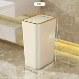 PureVault Compact Waste Bin – 10L Odour-Sealing Press Lid Bin | Modern Space-Saving Design