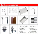 ArtisanEdge Stainless Steel Kitchen Sink – Handmade Square Basin | Commercial-Grade Modern Sink System