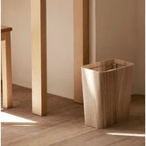 Arboré Press-Lid Waste Bin – Modern Wooden Rubbish Bin | Luxury Minimalist Home & Office Storage