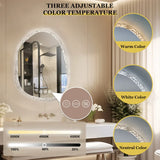 LumiAura Frameless LED Mirror – Dimmable Anti-Fog Bathroom Vanity Mirror | Touch Sensor Backlit Design