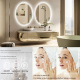 Veloura Halo Round LED Mirror – Frameless Bathroom Vanity Mirror with Anti-Fog & Smart Touch Dimming