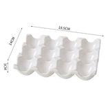 Céravie Ceramic Egg Storage Tray – Modern Refrigerator Egg Holder | Elegant Kitchen Organisation