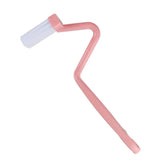 Cleanova EdgeSweep Toilet Brush – Curved Deep-Clean Bathroom Brush with Ergonomic Handle | Precision Rim & Corner Cleaner