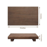 RustiTray Decorative Wooden Tray Stand – Rustic Farmhouse Organizer for Bathroom, Kitchen & Vanity