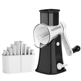 ChefMaster Rotary Prep Pro – 5-in-1 Stainless Steel Cheese Grater & Vegetable Slicer | Multifunction Kitchen Cutter