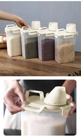 PureKeep Pantry Storage Container – Airtight Rice & Grain Dispenser | Moisture-Proof Kitchen Organisation Box
