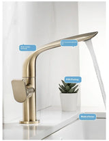 AquaLux GlideFlow Basin Mixer – 360° Swivel Bathroom Faucet | Luxury Solid Brass Vanity Tap