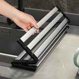 SlideDry Expandable Sink Rack – Foldable 304 Stainless Steel Over-Sink Dish Drainer | Space-Saving Kitchen Organiser