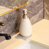 MaisonCeré Heritage Soap Dispenser – Vintage Ceramic Refillable Pump Bottle for Bathroom & Kitchen