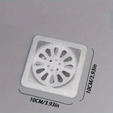 FlowShield Peel & Stick Drain Filters – Disposable Hair Catcher Protectors | Anti-Clog Shower & Sink Drain Covers